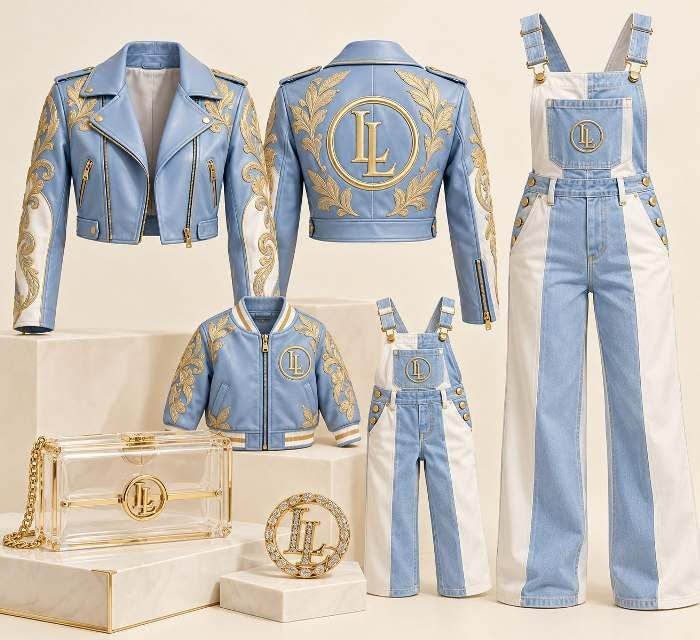 Sky Blue & White Family Set